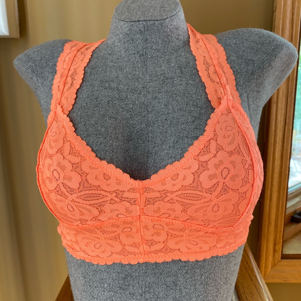 Orange Free People Lace Bralette